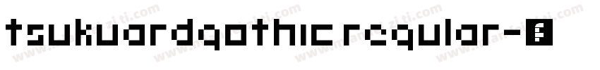 tsukuardgothic regular字体转换